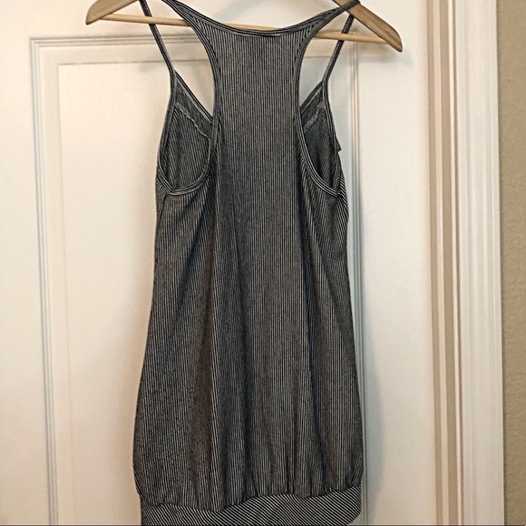 EUC Arden B Stripped Ruffled Racerback Tank-Size S - Picture 3 of 3